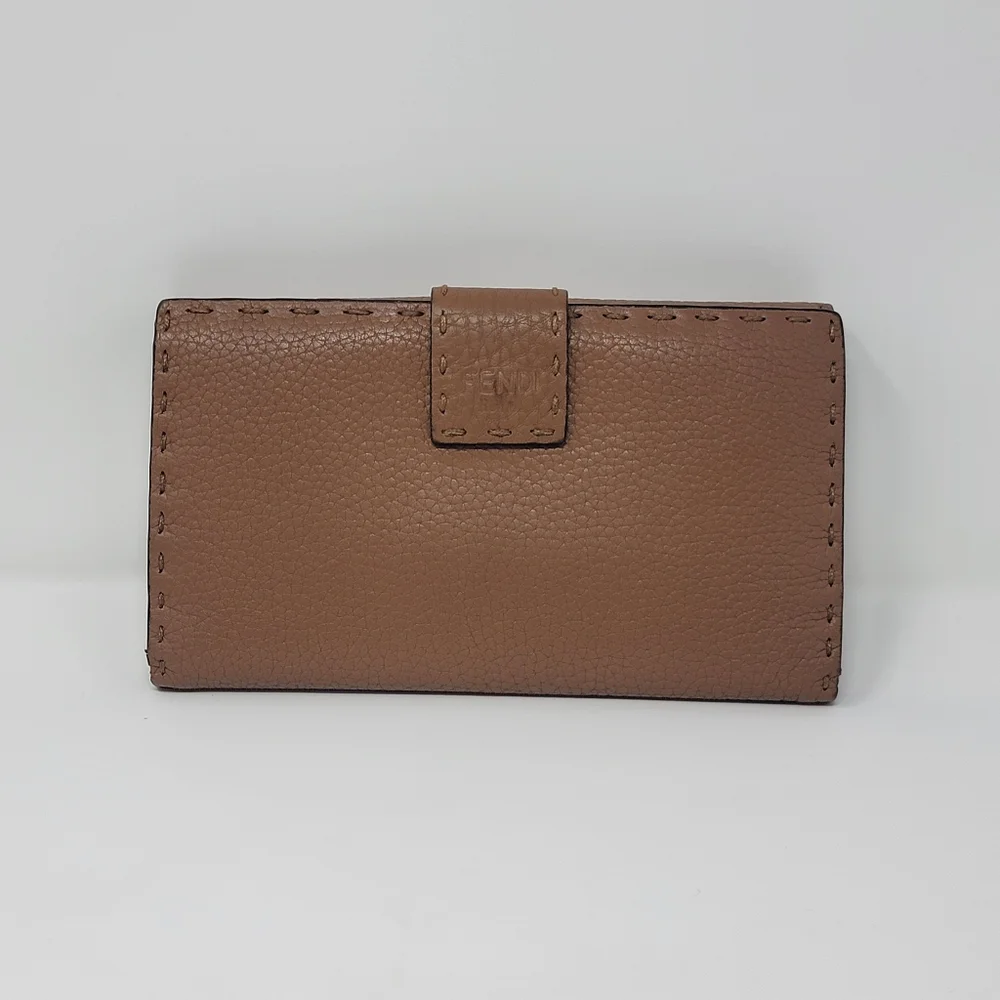 FENDI Peekaboo Selleria Leather Long Wallet - Picture 2 of 10